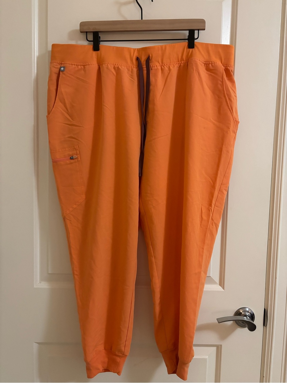 Figs Orange Women's Jogger Scrub Pants